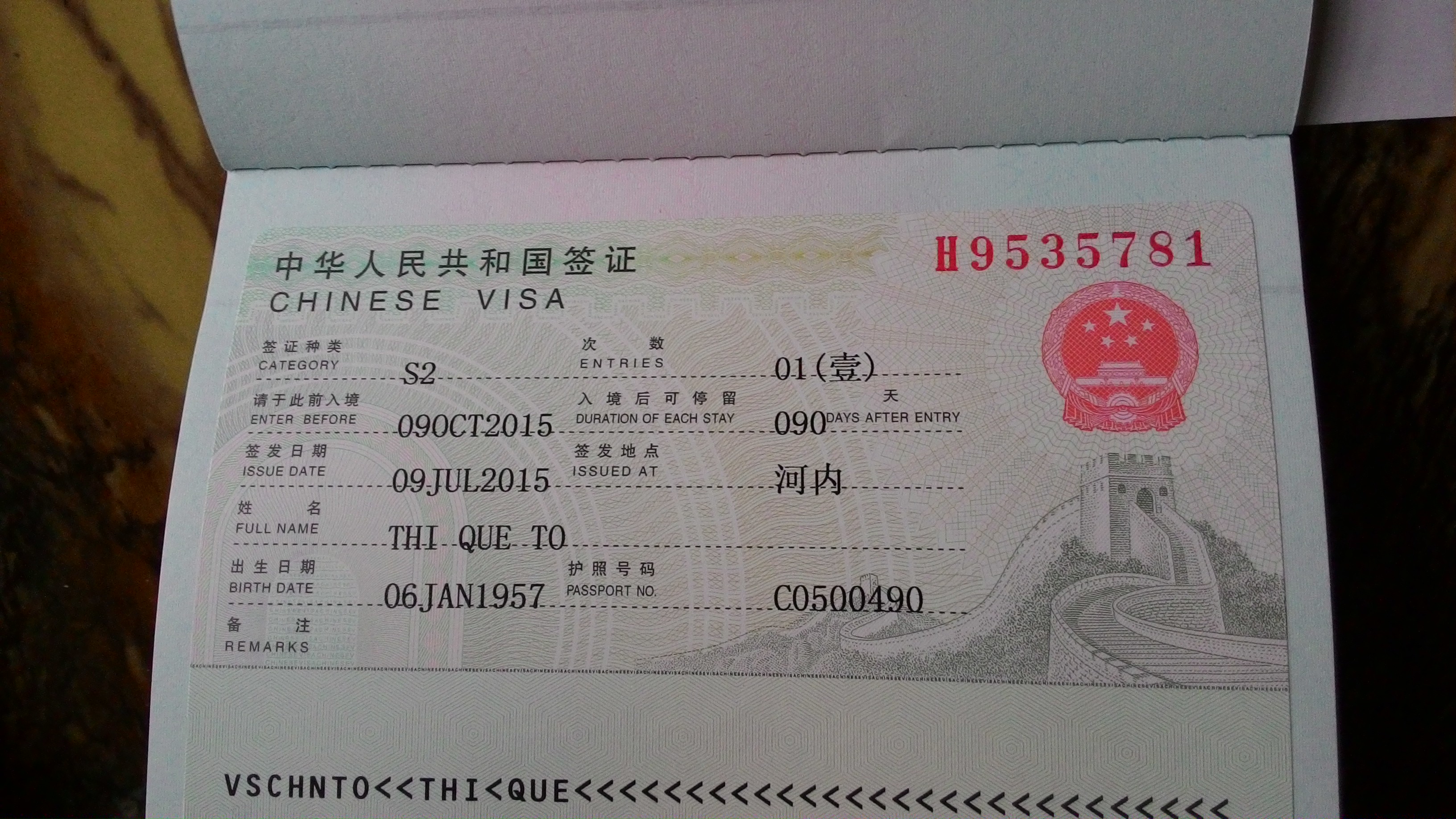 Visa Thăm Thân Trung Quốc Q1,Q2