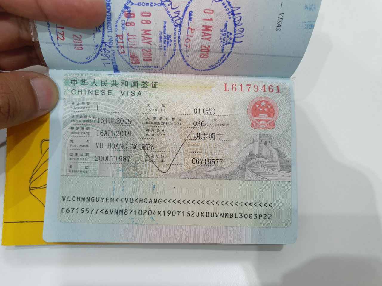 Visa Trung Quốc du lịch